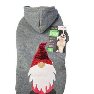 Pet Sequin Small gray hoodie